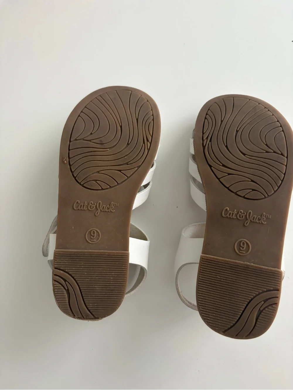 Cat & Jack White Woven Girls Sandals